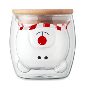 A2940 - VASO DE VIDRIO DE DOBLE PARED DE 220 ML. COPITO - Image 1