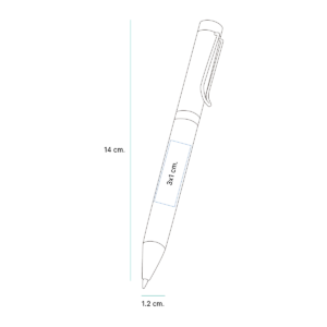 INN-BL-105 – Bolígrafo twist tipo barrel Rawa. - Image 5