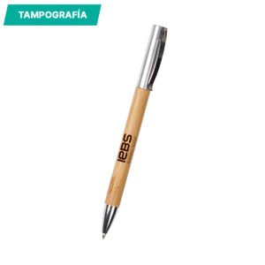 INN-BL-133 – Bolígrafo de bambú Lorca. - Image 2