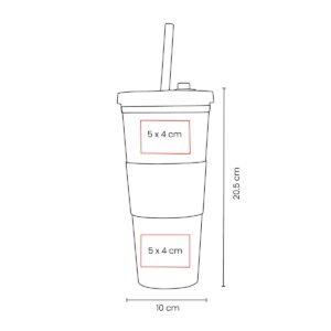 SOC 053 – VASO SOCCER – TERMO DE PLASTICO - Image 2
