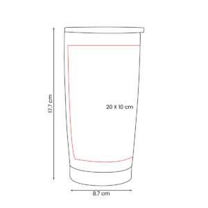 TMPS 161 - TERMO PARA SUBLIMAR HEALY - TERMO METALICO - Image 2